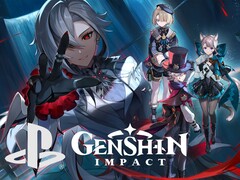 Genshin Impact banner with PlayStation logo shown (Image source: HoYoverse, Sony PlayStation with edits)