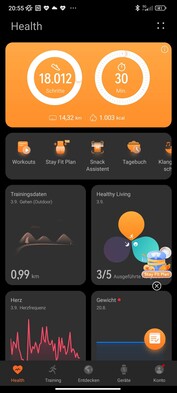 All of the data collected by the watch is handled through the Huawei Health app