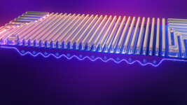 Electron under 12-qubit quantum dot gates (Image Source: Intel)
