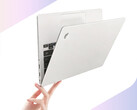 The AMD-powered Unbounded 14S 2026 costs around $700 in China. Pictured: a promo picture highlighting the lightweight design of the laptop.