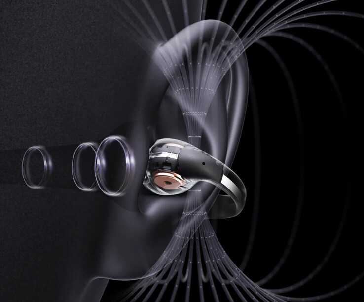 The Shokz OpenDots ONE earbuds use DirectPitch active noise-leakage suppression technology to minimize annoying others. (Image source: Shokz)
