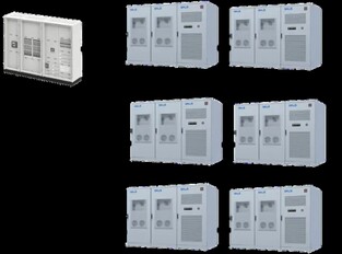 Up to six units can be connected in parallel.