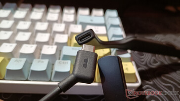 USB-C connection on the glasses (Image source: Notebookcheck)