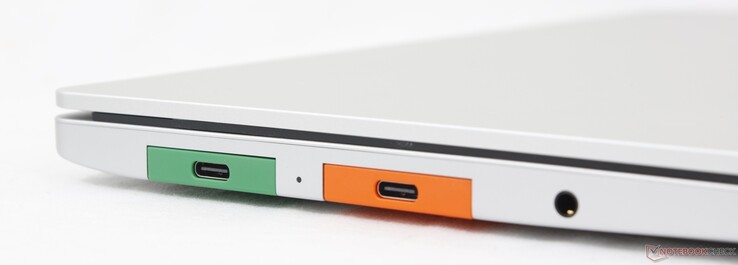 Left: 2x USB-C 4.0, 3.5 mm combo audio