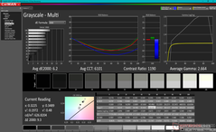 Grayscale before calibration (DCI-P3)