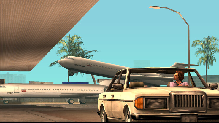 The opening cutscene of Grand Theft Auto: Vice City's HTML5 port running on Google Chrome (Image Source: Screenshot - Christopher Harper - Notebookcheck)
