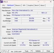 CPU-Z mainboard