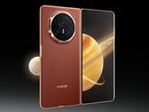 Honor is tipped to offer the Magic V5 in four colours, including one that will replace the Reddish Brown variant designed for the Magic V3, pictured. (Image source: Honor - edited)
