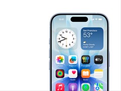 Promotional image for iPhone 17 showing homescreen and dynamic island.