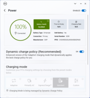 Battery charging settings