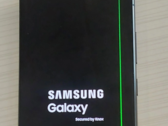 One of the reported Galaxy S24 Ultra units with the vertical green line issue. (Source: u/Independent-Bet-4916)