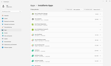 Acer preinstalled a whopping ten first-party programs