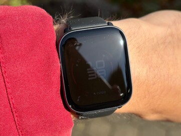 The Amazfit Active's display is difficult to read in direct sunlight.