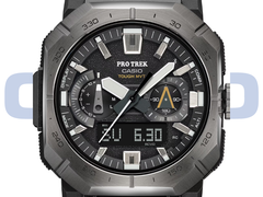 The Casio Pro Trek PRW-B1000-1 (pictured) has a dark gray stainless-steel bezel, and a black face with silver accents. (Image source: Casio - Edited)