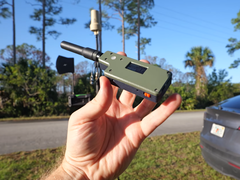 The YouTuber used LoRa nodes (pictured) to set up connections between different cities.