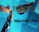 Final Fantasy 7 Remake logo next to The Game Awards statue (Image source: The Game Awards, Square Enix with edits)