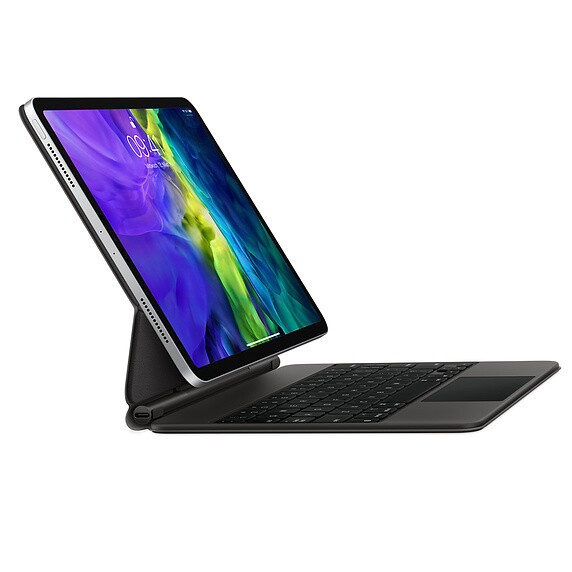 The optional Magic Keyboard costs 399 Euros (~$432) and supposedly transforms the Apple iPad Pro (2020) into a full-featured notebook