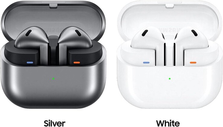 The Buds 3 come in Silver and White colorways. (Image source: Samsung US)