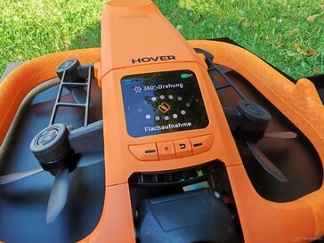 The drone comes with a display
