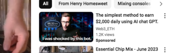 Usually, these videos are uploaded from YouTube channels named 'Tommy Web3 Dev' or 'Web3 ETH' or something along those lines. (Image source: Screenshot - YouTube / Notebookcheck)