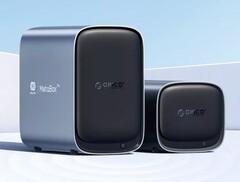 The MetaBox NAS series sports a minimalistic design with a magnetically attached front panel