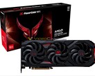 The Red Devil Radeon RX 9070 GRE from PowerColor is expected to feature the same cooler design as other Red Devil cards. (Image source: Videocardz) 