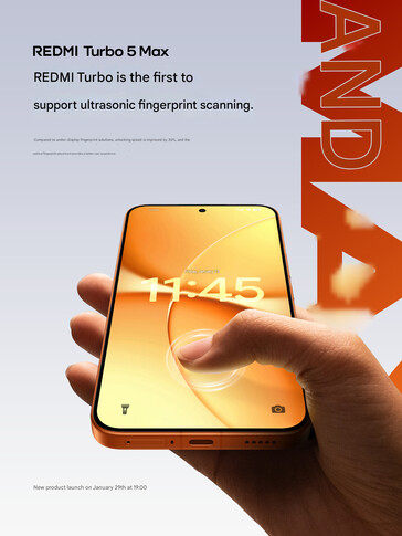 The fingerprint sensor (Image source: Redmi - machine translated)