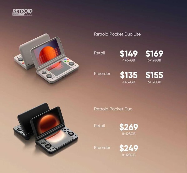 Retroid will offer a discount to buyers who pre-order the Pocket Duo and Pocket Duo Lite.