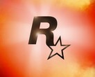 Rockstar Games logo on orange and red background (Image source: Rockstar Games)
