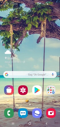 Default home screen