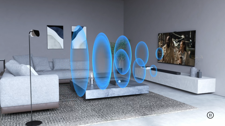 65-inch Sony Bravia 8 OLED TV Acoustic Center Sync audio output is shown (Image source: Sony)