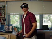 Steam Frame VR headset and controllers shown