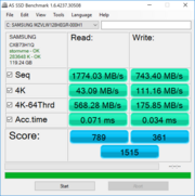 AS SSD - primary storage