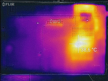 Thermal profile, underside (load)