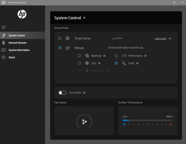 The TDP of the convertible can be flexibly adjusted in the Command Center.