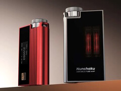 iBasso Nunchaku portable USB DAC arrives with selectable Class AB and tube amps. (Image source: iBasso)