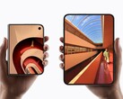 Front view of an unfolded Apple iPhone Duo