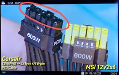 Uneven power cable contact in 12VHPWR connectors