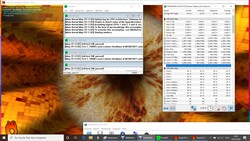 Clock and temperature in the stress test