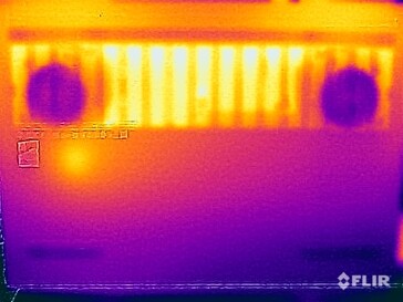 Surface temperatures underside (stress test)