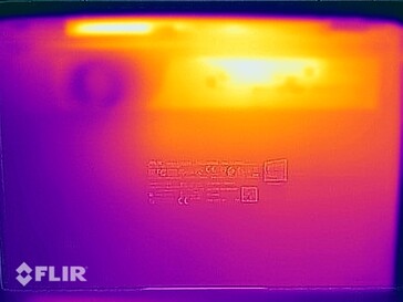 Surface temperatures stress test (bottom side)