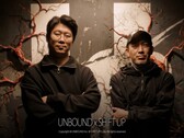 Unbound and Shift Up collaboration featuring Shinji Mikami and team standing together