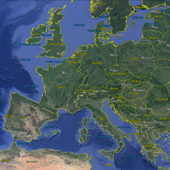 Google has imaged the places where 98% of earth's population lives. (Image via Google Earth)