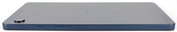 Left side (Buttons: on/off, volume, microphone)