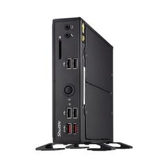 The Shuttle DS10U: A 1.3 litre fanless PC with up to 8th generation Intel Core i7 processors. (Image source: Shuttle)