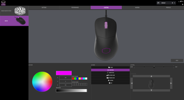 RGB features. There is only one LED, however, and so the hexagon and wheel will always be in sync