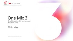 Spot the typo: The One Mix 3 will be available to pre-order from May 16. (Image source: One-Netbook)