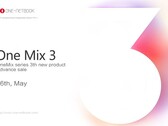 Spot the typo: The One Mix 3 will be available to pre-order from May 16. (Image source: One-Netbook)
