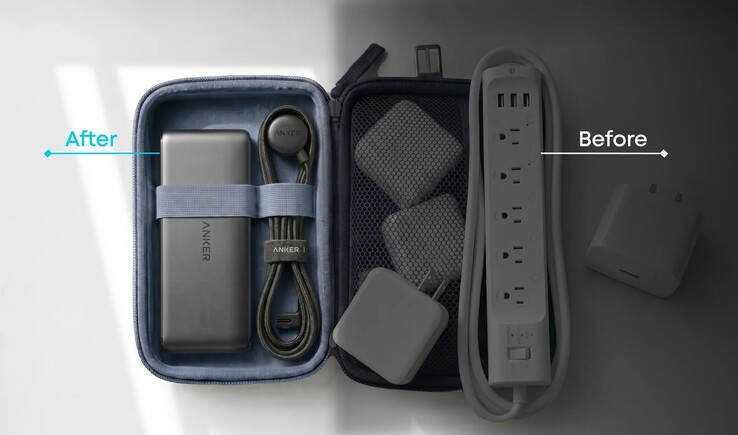 The Anker Travel Charging Station can replace multiple adapters when traveling.