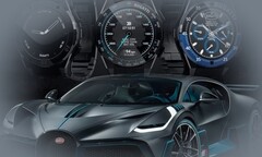 The Bugatti Ceramique Edition One smartwatch has been inspired by the manufacturer's beautiful sports cars. (Image source: Bugatti/VIITA - edited)